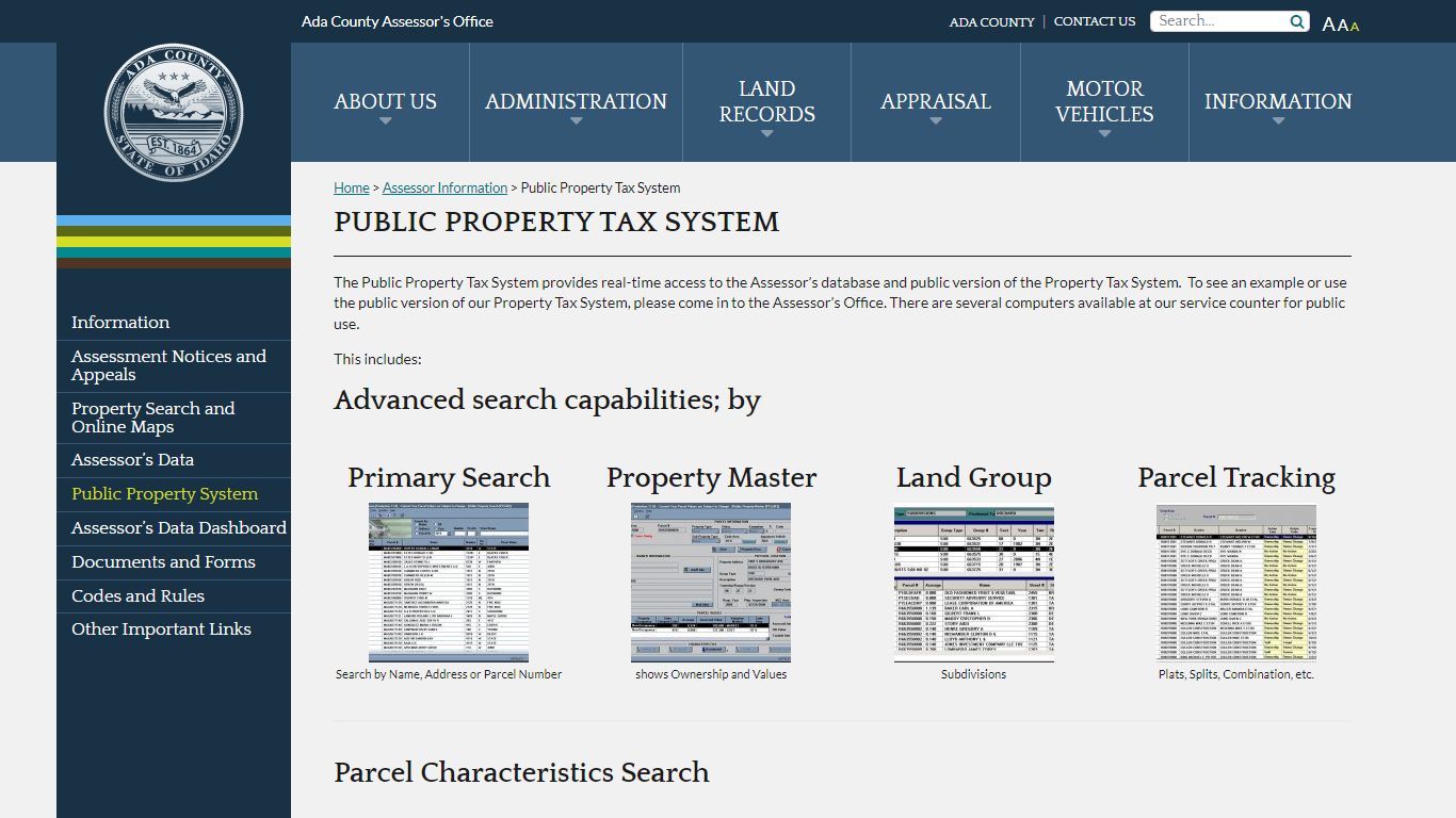Public Property Tax System - Assessor